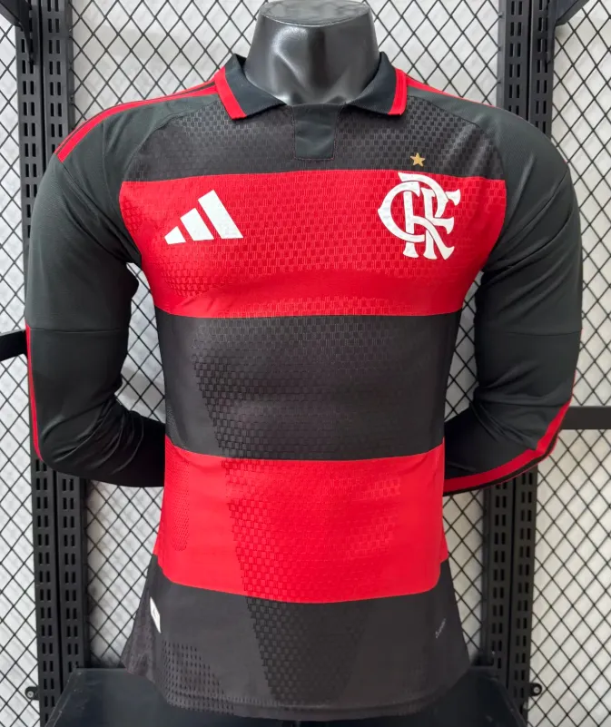 2026/2027 Długi rękaw Wersja zawodnicza Flamengo Domowa Koszulka Jakość tajska 1:1