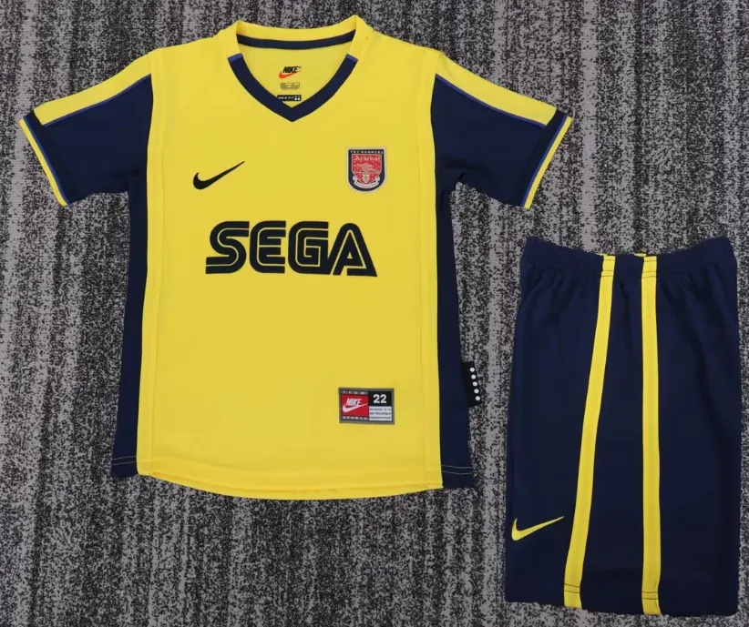 2000/2001 Retro Arsenal Wyjazdowa Koszulka piłkarska Jakość tajska 1:1 Rozmiar dziecięcy