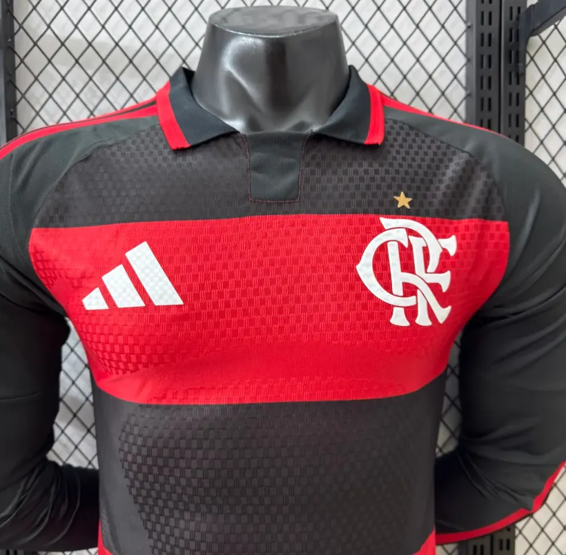 2026/2027 Długi rękaw Wersja zawodnicza Flamengo Domowa Koszulka Jakość tajska 1:1 - obrazek 4