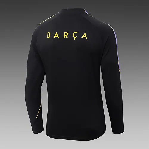 2026/2027 Barcelona Half-Pull Training Black Football Shirt 1:1 Thai Quality Set - Image 5