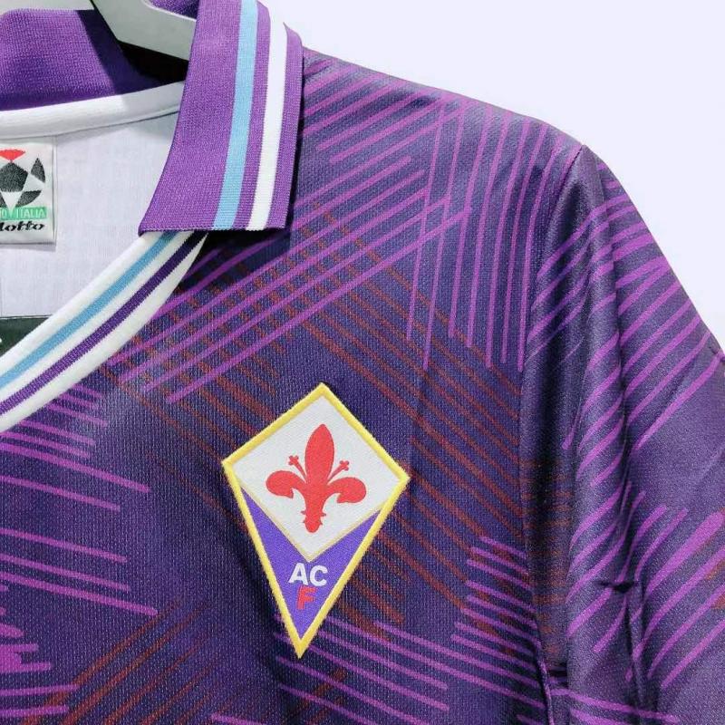 1992/1993 Retro Fiorentina Local Camiseta de fútbol Calidad tailandesa 1:1 - Imagen 4