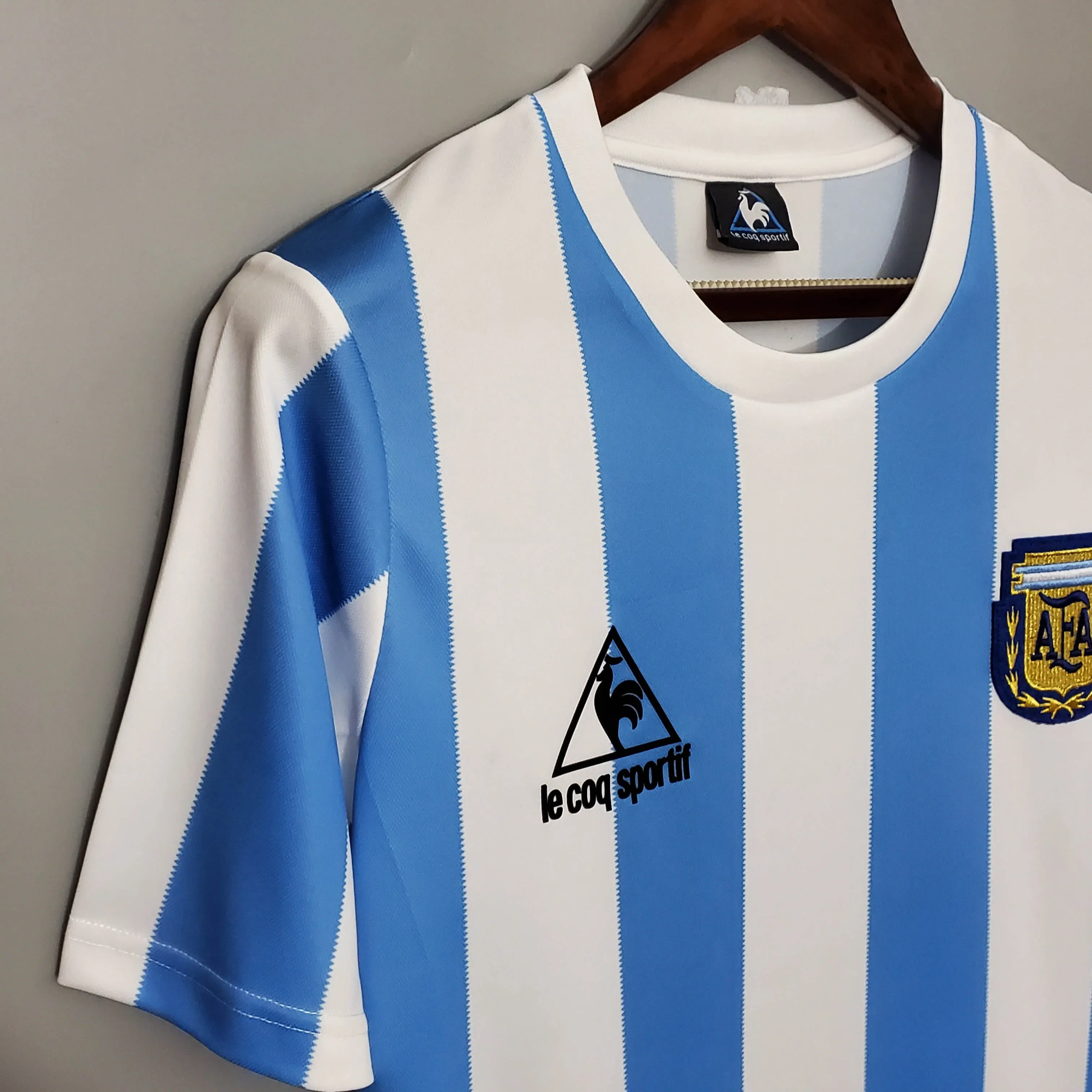 1986 Retro Argentinië Nationaal elftal Thuis Shirt - Afbeelding 6