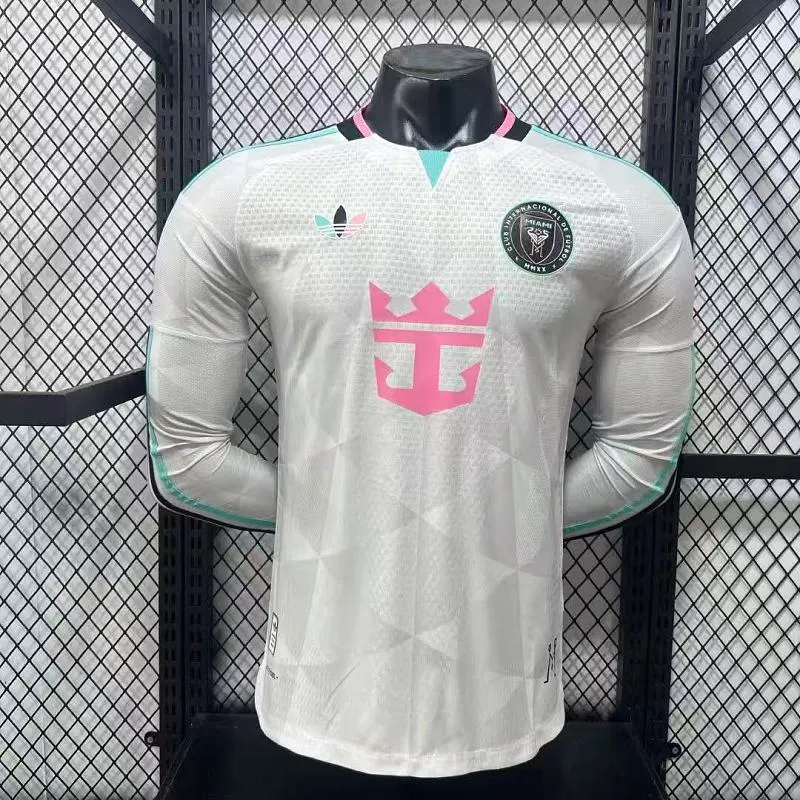 2026/2027 Manga larga Versión jugador Inter Miami Tercera Visitante Camiseta de fútbol 1:1 Calidad tailandesa