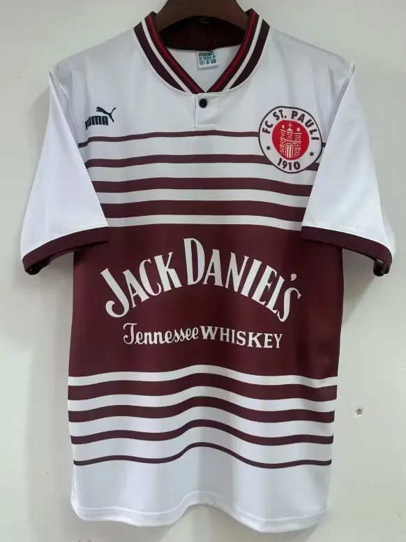 1997/1998 Ретро St Pauli Домашняя Футбольная футболка Тайское качество 1:1
