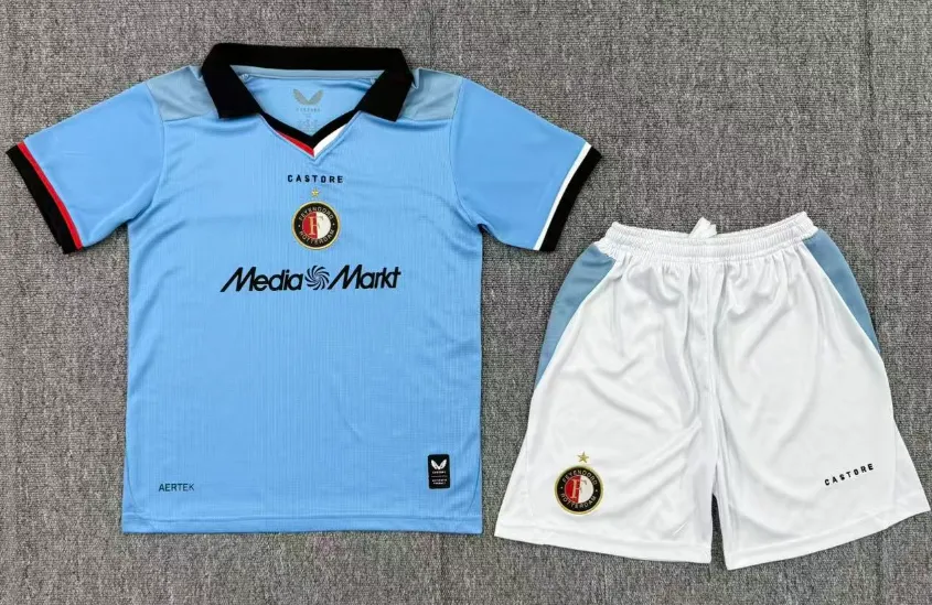 2026/2027 Feyenoord Rotterdam Visitante Camiseta de fútbol Calidad tailandesa 1:1 Talla infantil