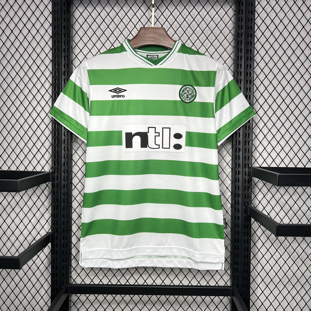 1999/2000 Ретро Celtic Домашняя Футбольная футболка Тайское качество 1:1