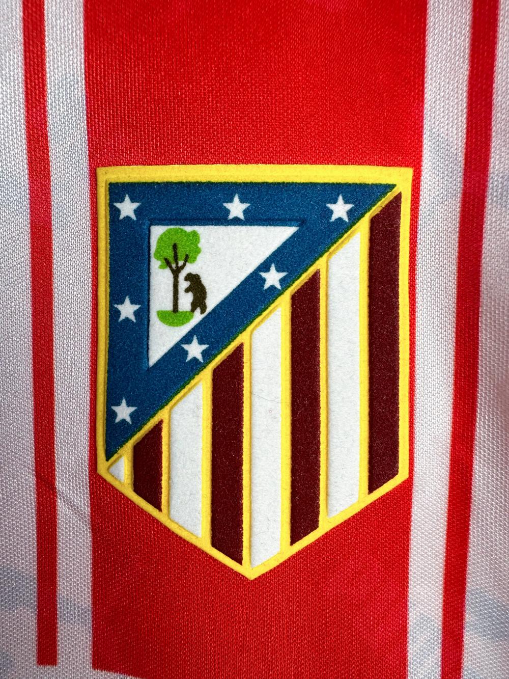 1994/1995 Retrô Manga longa Atletico Madrid Casa Camisa de futebol Qualidade tailandesa 1:1 - Image 6