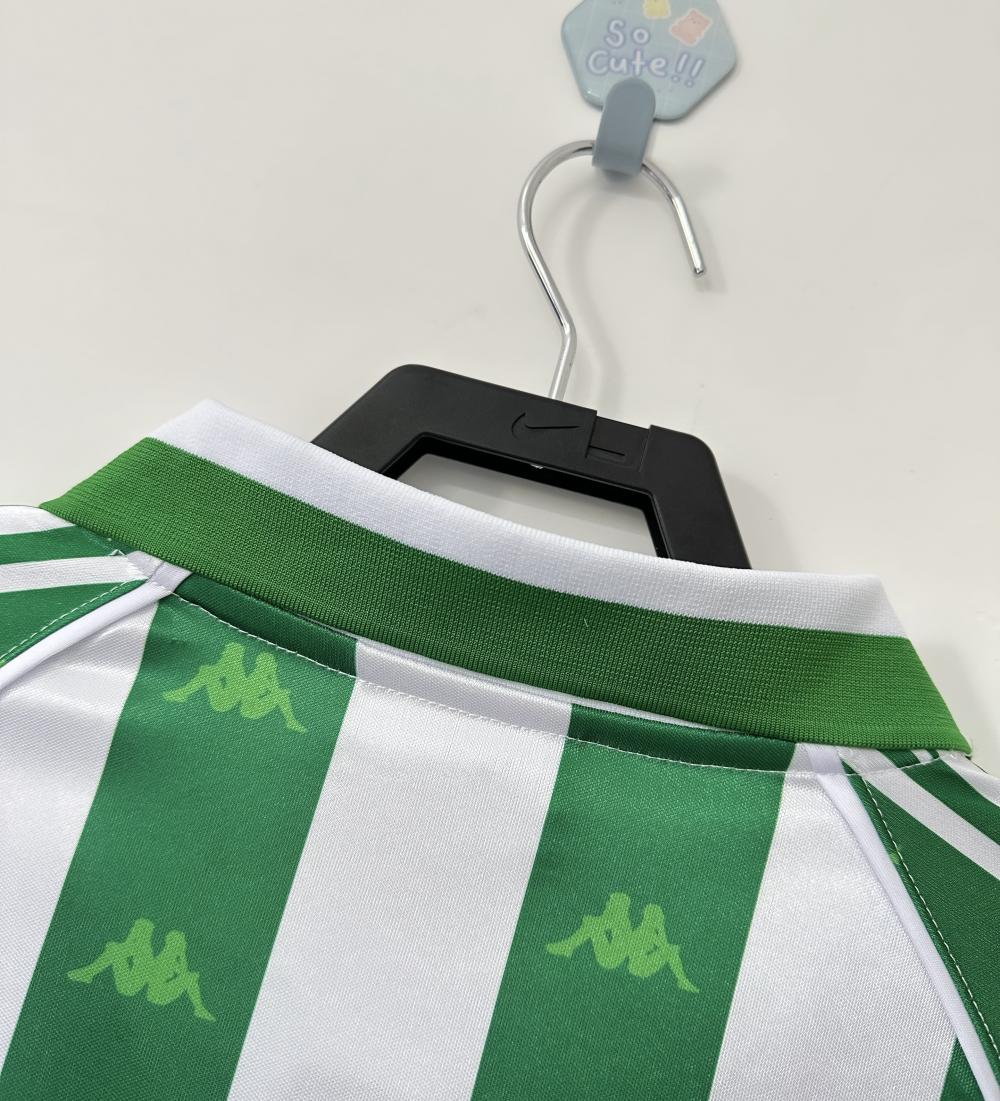 1995/1997 Retro Real Betis Thuis Voetbalshirt Lange mouw 1:1 Thaise kwaliteit - Afbeelding 4