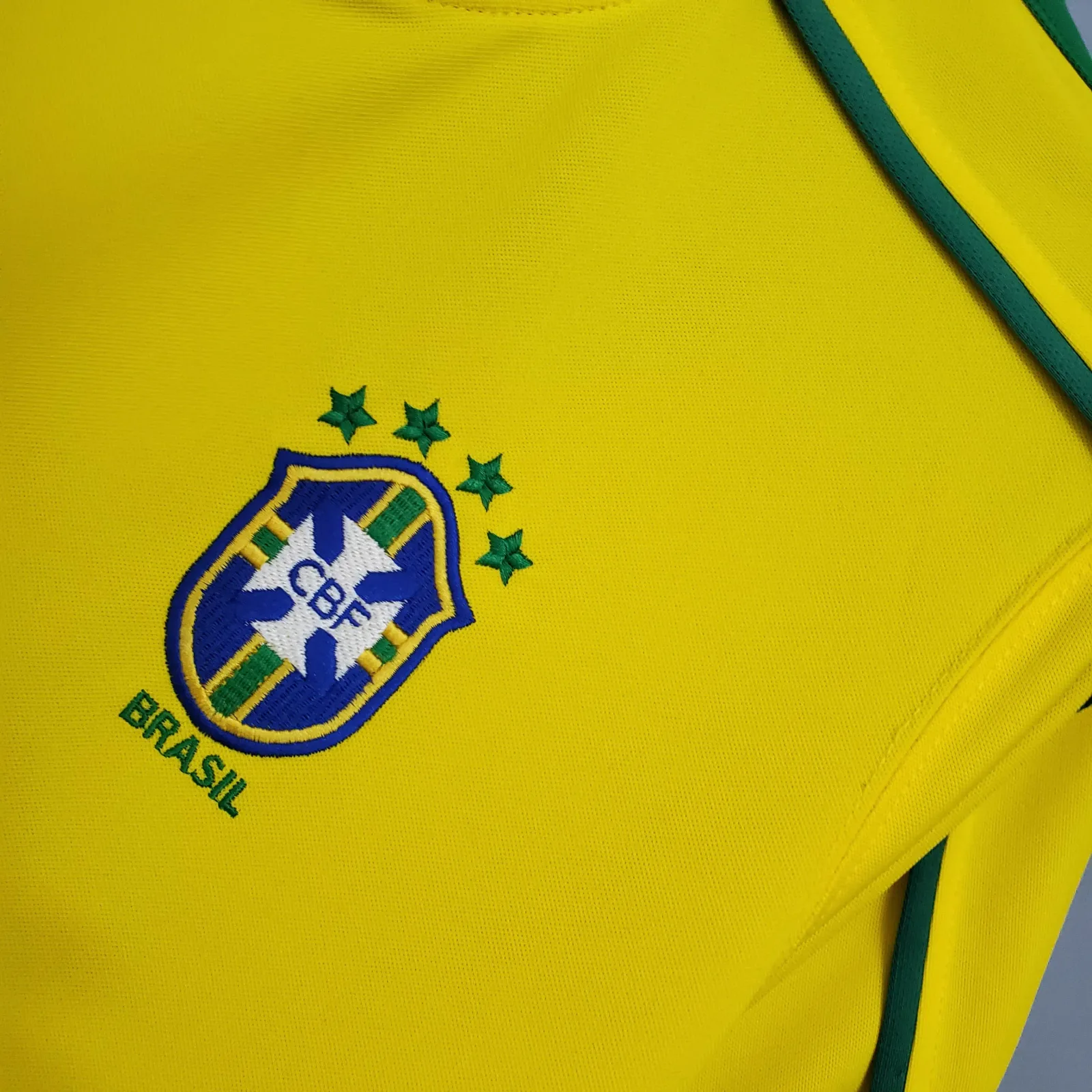 1998 Retro Brazil Soccer Jersey Home - Image 6