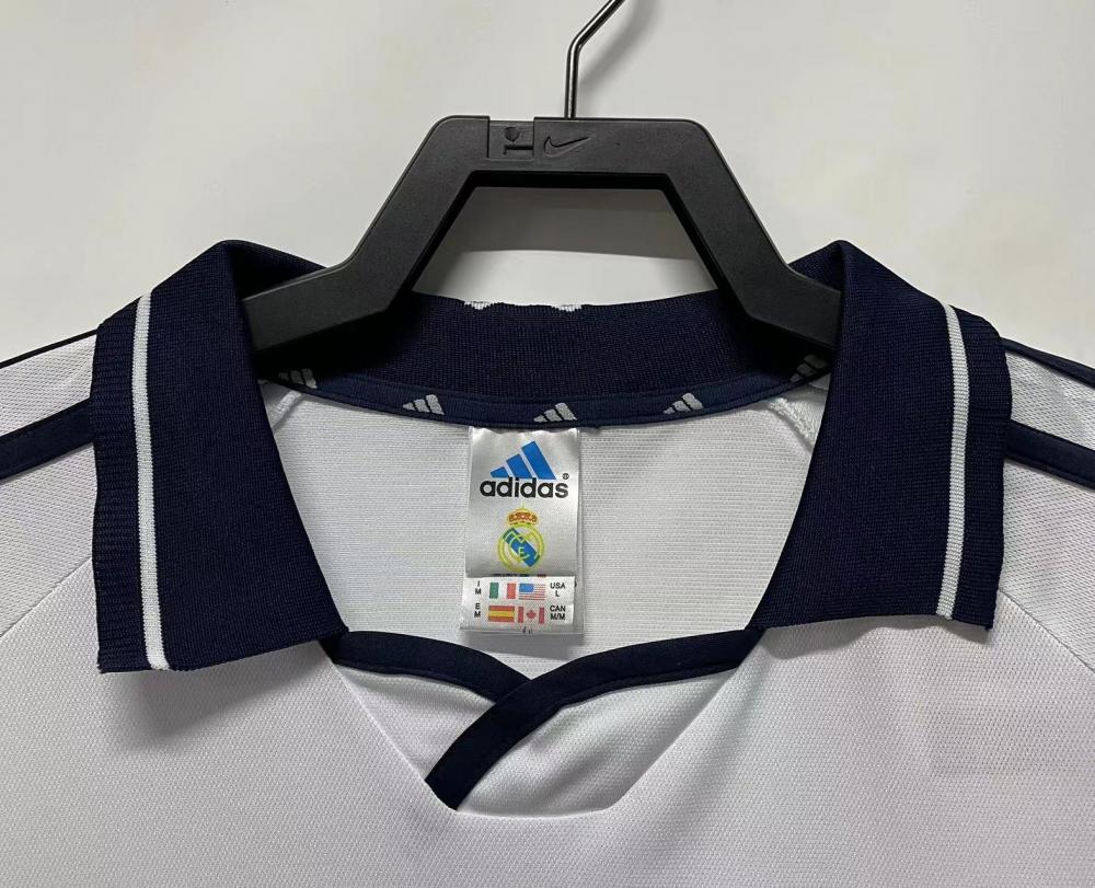 2000/2001 Rétro Real Madrid Domicile Maillot de football Qualité thaï 1:1 – Image 3