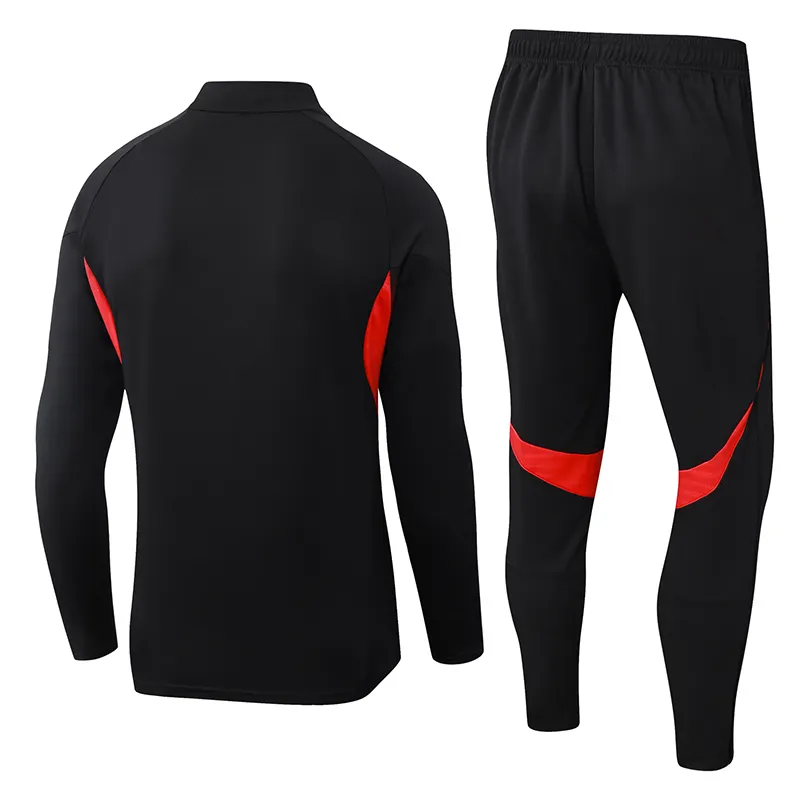 2025/2026 Benfica Agasalho meia-ziper Preto Camisa de futebol Qualidade tailandesa 1:1 Conjunto - Image 2