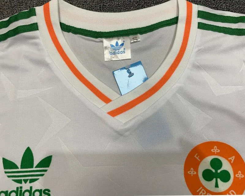 1990 Retro Ierland Derde Thuis Voetbalshirt 1:1 Thaise kwaliteit - Afbeelding 3