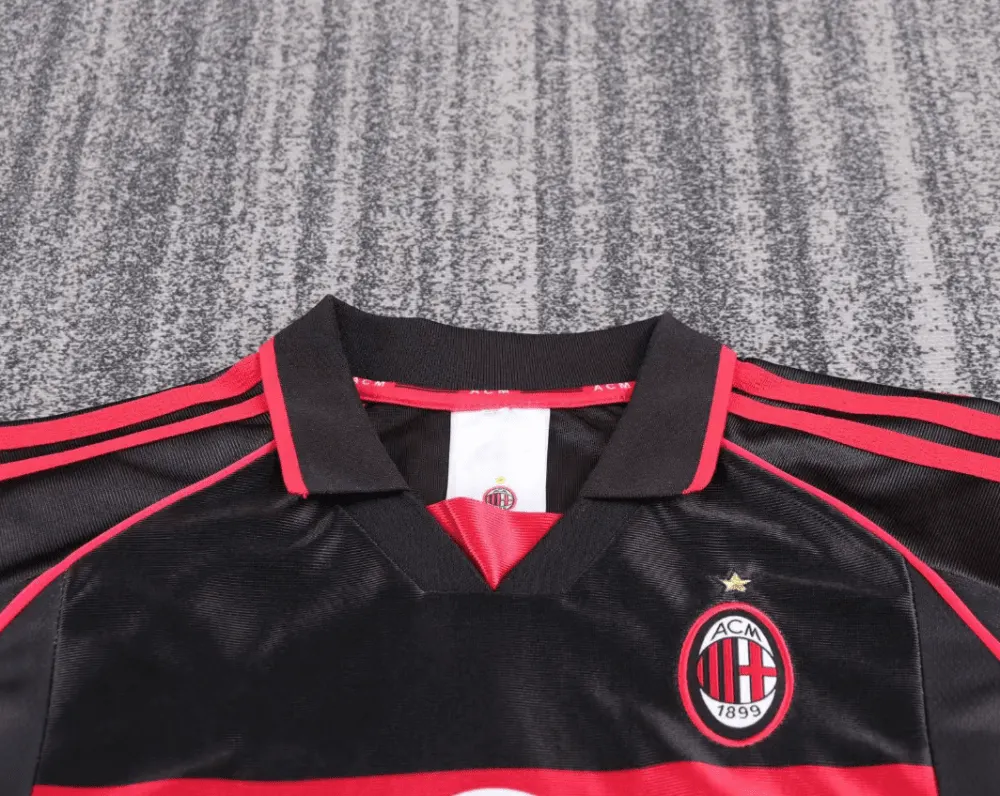 1998-1999 Retro AC Milan Tercera Visitante Camiseta de fútbol Calidad tailandesa 1:1 Talla infantil - Imagen 3