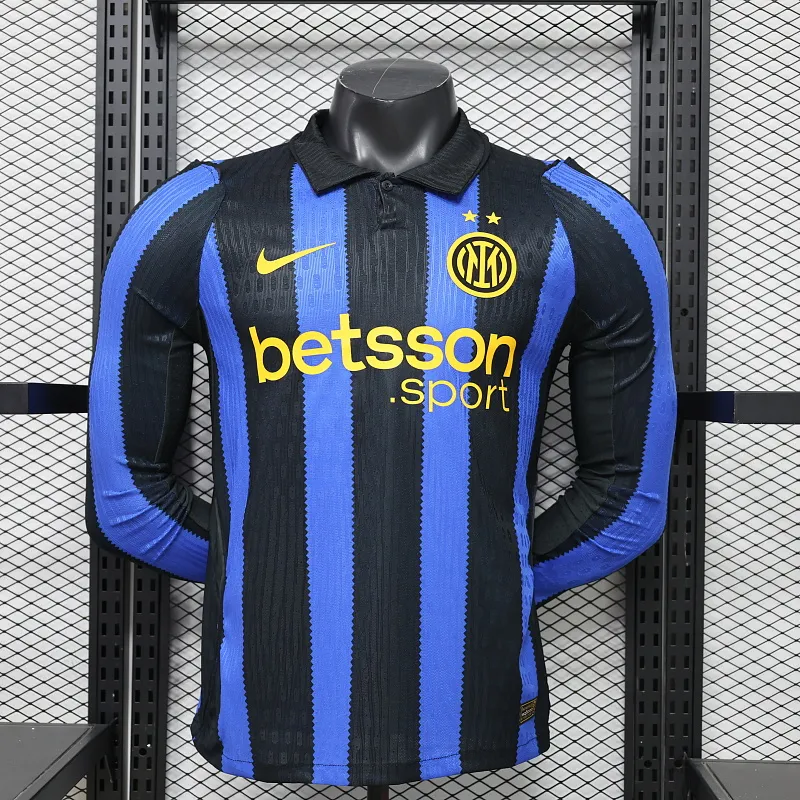 2026/2027 Manches longues Version joueur Inter Milan Domicile Maillot de football1:1 Qualité thaï
