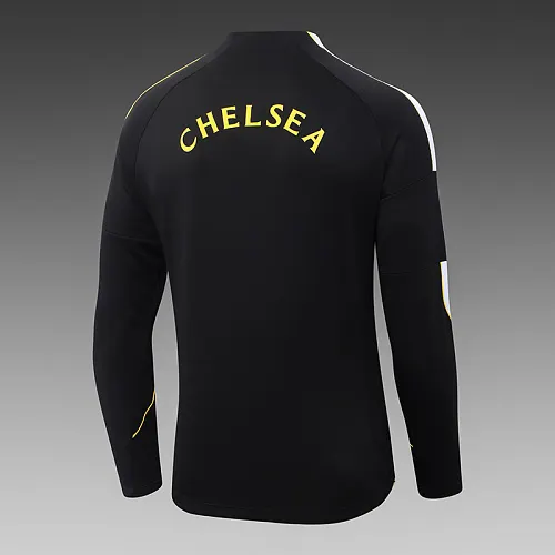 2026/2027 Chelsea Тренировочный костюм на молнии Чёрный Футбольная футболка Тайское качество 1:1 — изображение 5