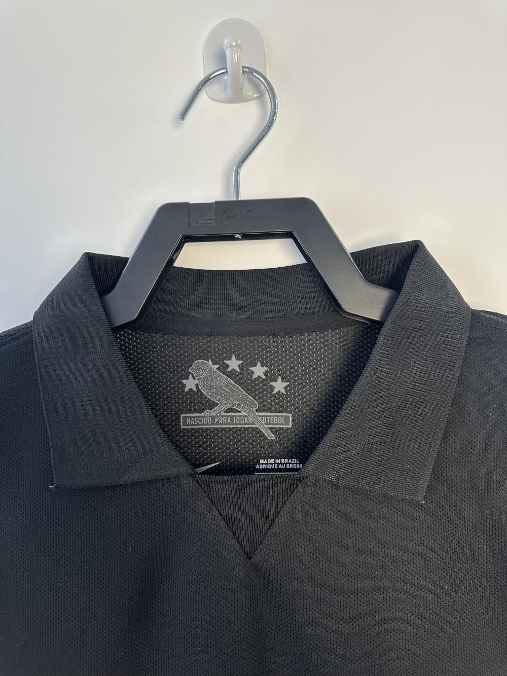 2013-2014 Rétro Brésil Noir Maillot de football Qualité thaï 1:1 – Image 4