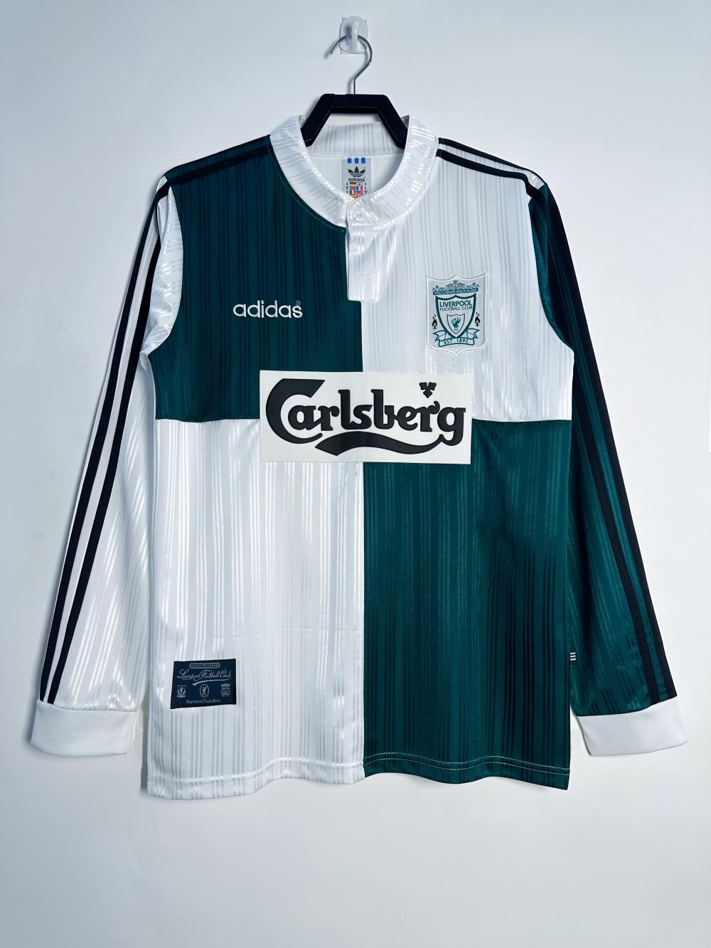 1995/1996 Retro Liverpool Away Football Jersey Long Sleeve 1:1 Thailand Quality