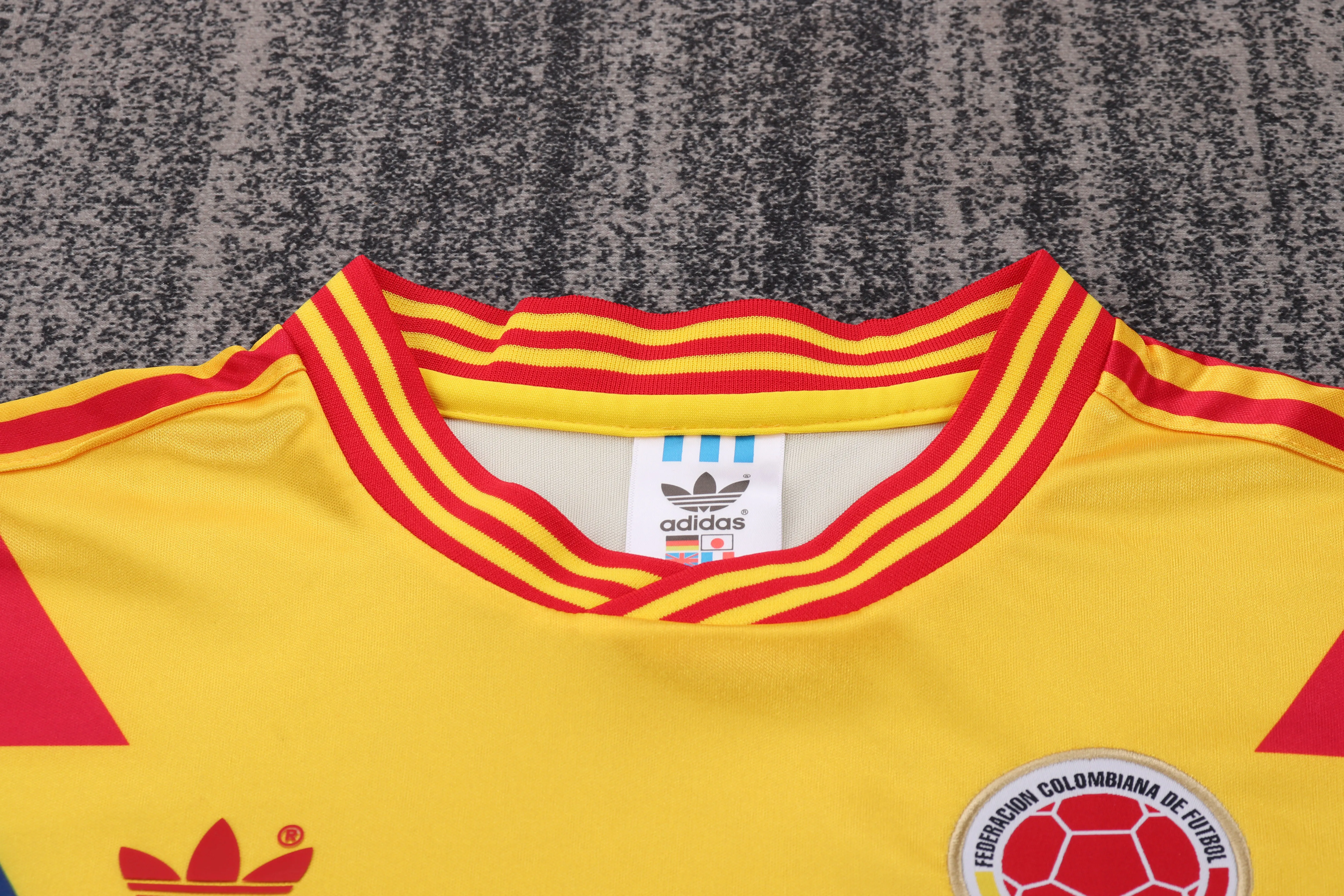 1990 Retro Colombia National Thuis Voetbalshirt 1:1 Thaise kwaliteit Kindermaat - Afbeelding 3