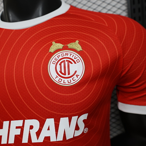 2025/2026 Versão jogador Deportivo Toluca Edição especial 01 Camisa de futebol Qualidade tailandesa 1:1 - Image 5