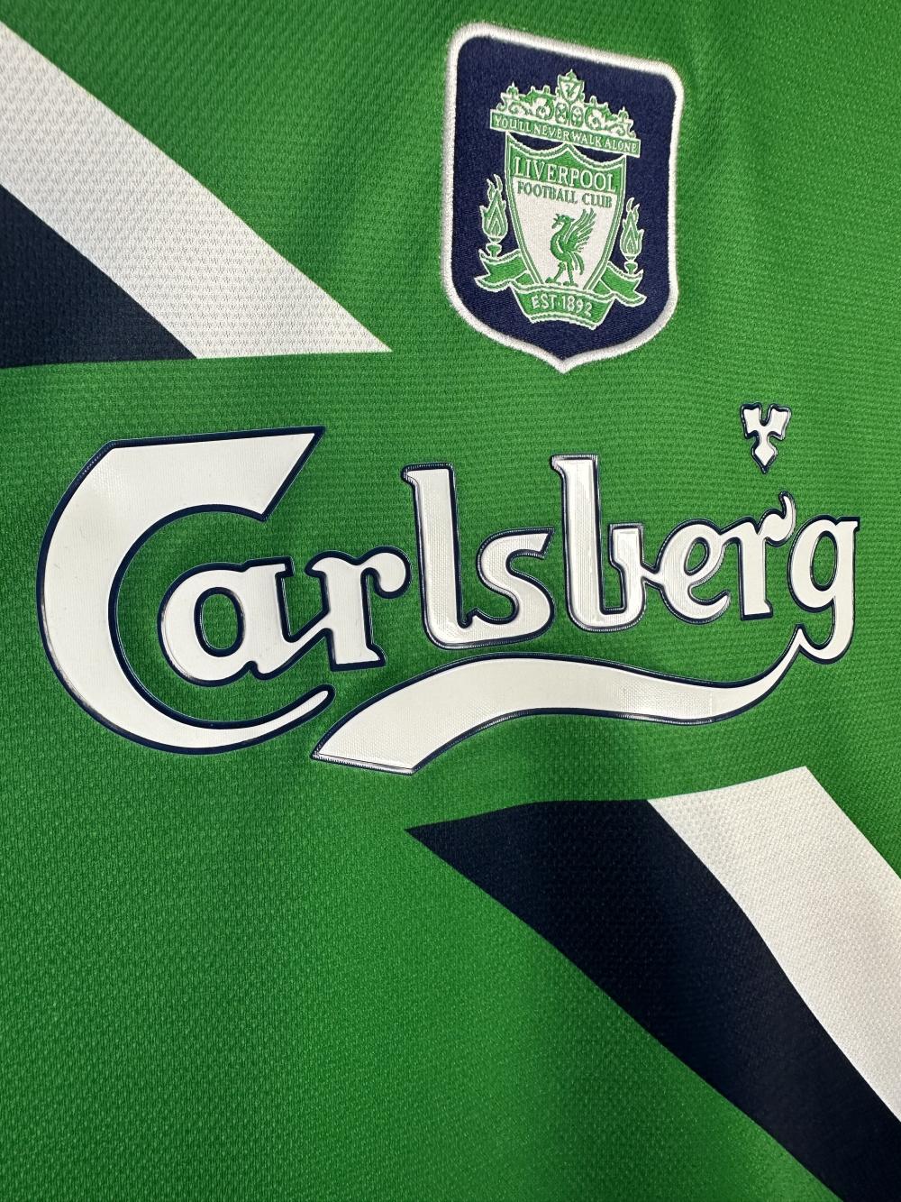 1999-2000 Rétro Liverpool Extérieur Maillot de football Qualité thaï 1:1 – Image 4