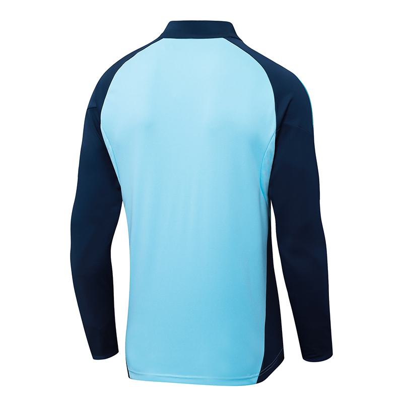 2025/2026 Arsenal Agasalho meia-ziper Light Azul Camisa de futebol Qualidade tailandesa 1:1 Conjunto - Image 4