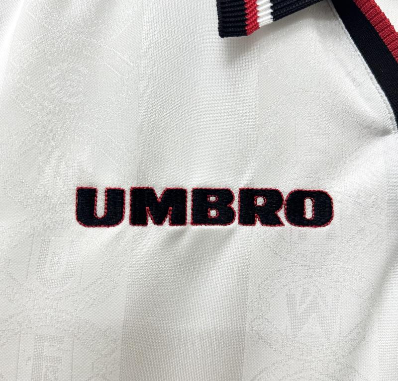 1998/1999 Retro Manchester United Away White Football Shirt 1:1 Thai Quality - Image 6