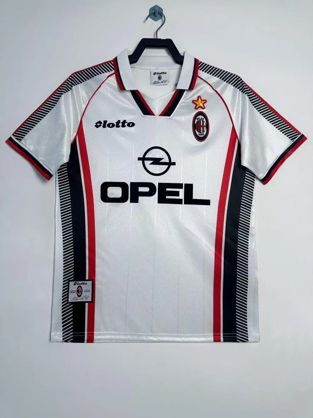 1997/1998 Retro AC Milan Trasferta Maglia da calcio Qualità thai 1:1