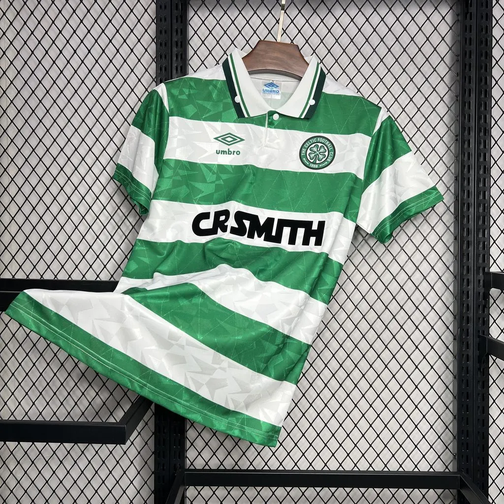 1989/1991 Ретро Celtic Домашняя Футбольная футболка Тайское качество 1:1 — изображение 3