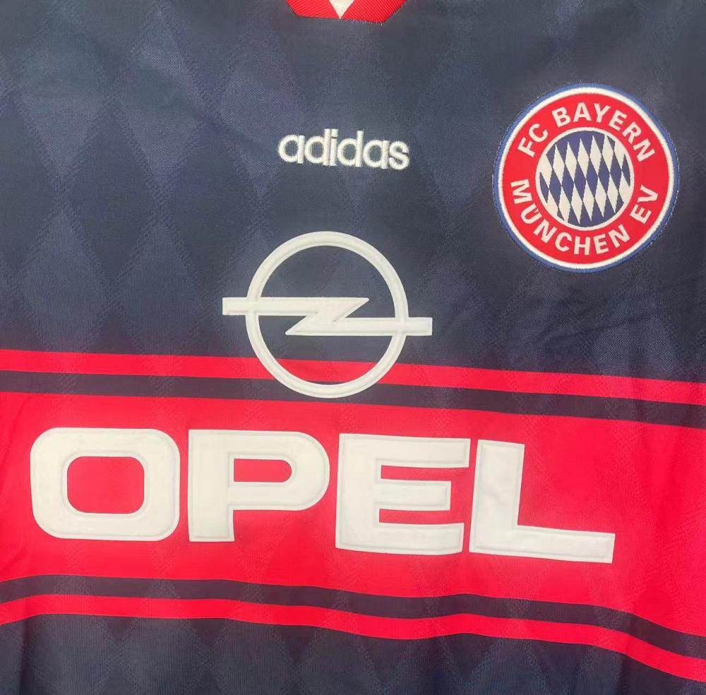 1997/1999 Retro Bayern Munich İç saha Futbol forması Uzun kol 1:1 Tayland kalitesi - Görsel 4