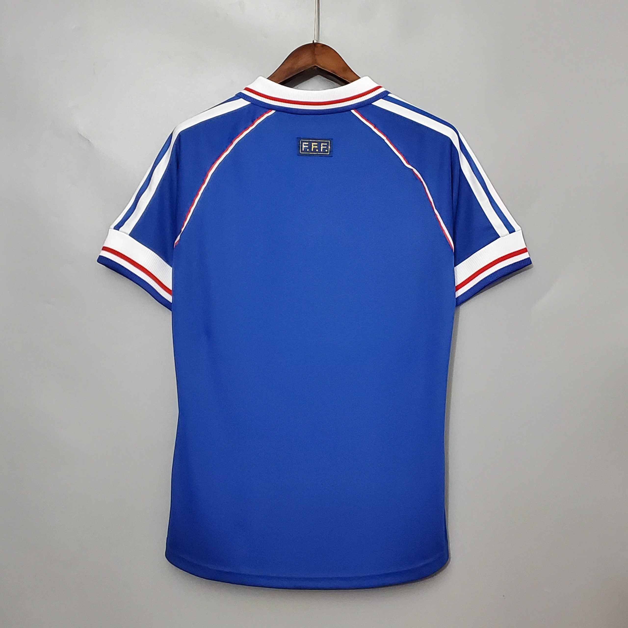 1998 Retro Francja Domowa Koszulka piłkarska - obrazek 3