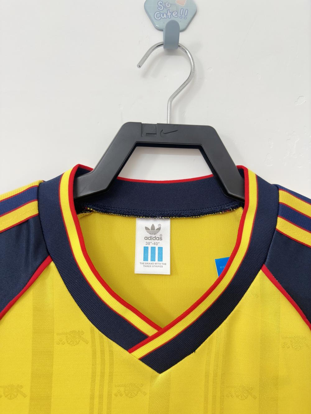 1988/1990 Retrô Arsenal Fora Camisa de futebol Qualidade tailandesa 1:1 - Image 2