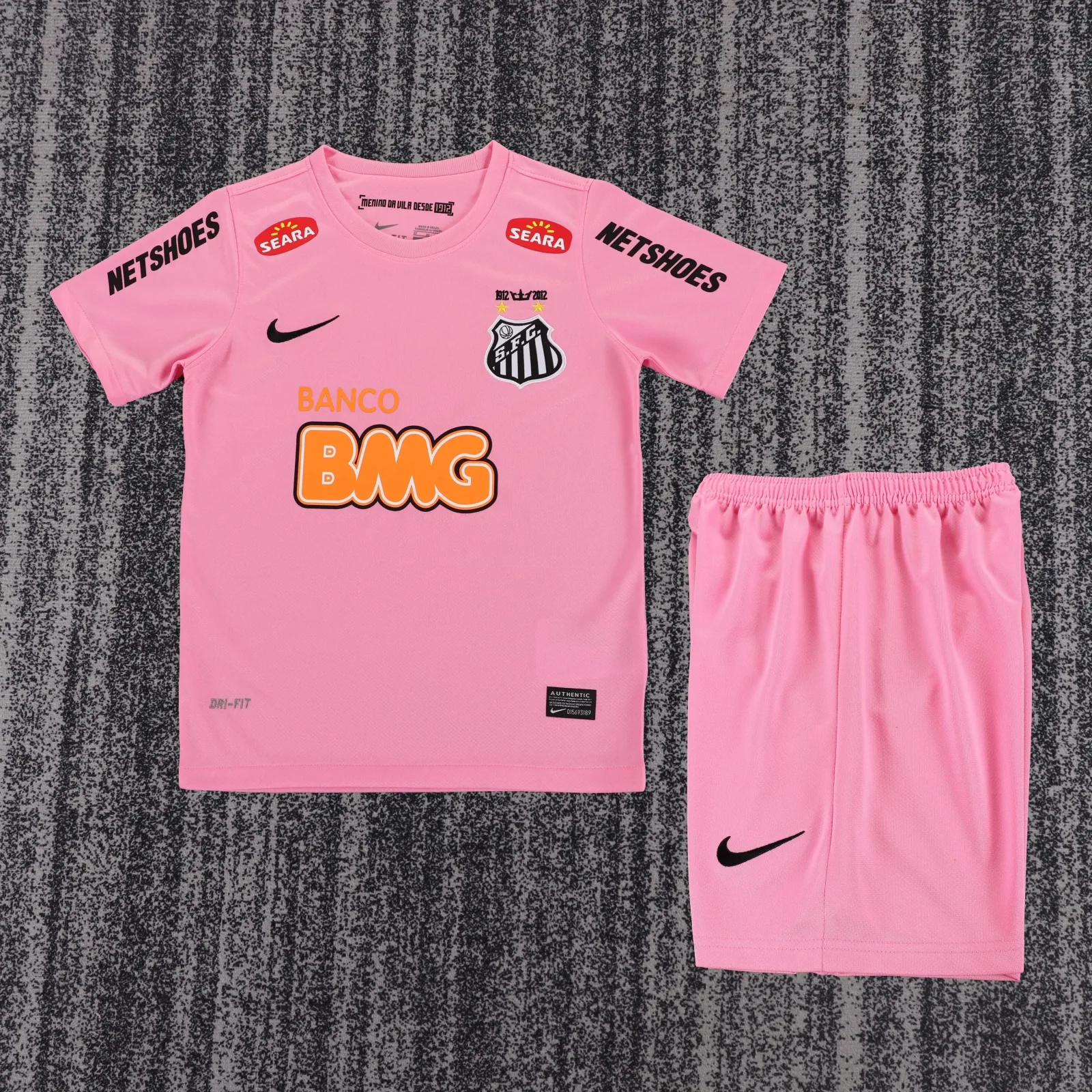 2012/2013 Retro Santos Pink Football Jersey 1:1 Thai Quality Kids Size