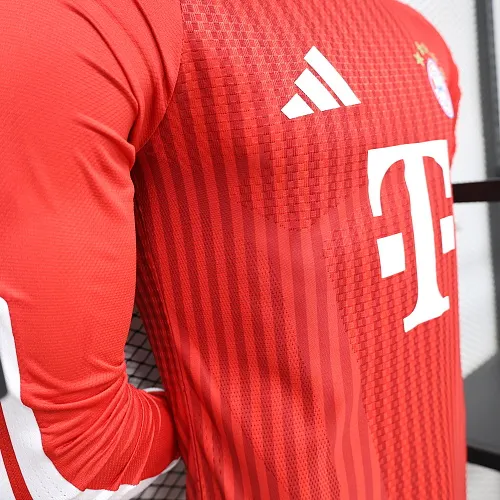 2026/2027 Lange mouwen Spelersversie Bayern Munich Thuis Voetbalshirt 1:1 Thaise kwaliteit - Afbeelding 6
