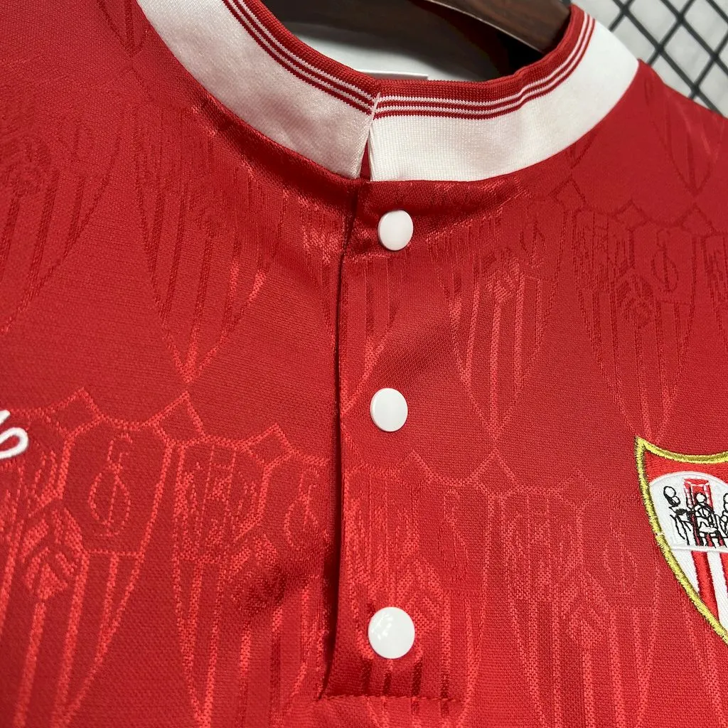1991/1992 Retrô Sevilla Fora Camisa de futebol Qualidade tailandesa 1:1 - Image 3