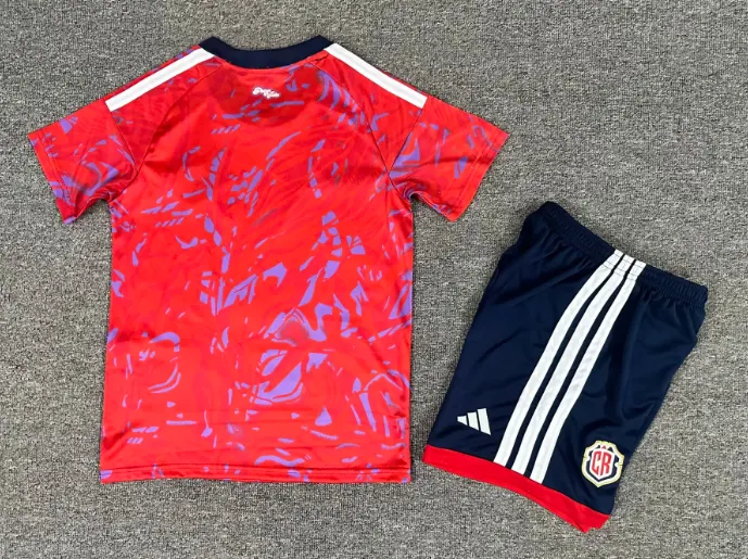 2026 Costa Rica Selección nacional Local Camiseta de fútbol Calidad tailandesa 1:1 Talla infantil - Imagen 2