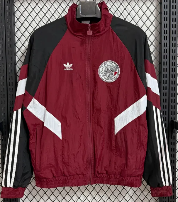 2025/2026 Ajax Jujube Czerwony Wiatrówka Koszulka piłkarska Jakość tajska 1:1