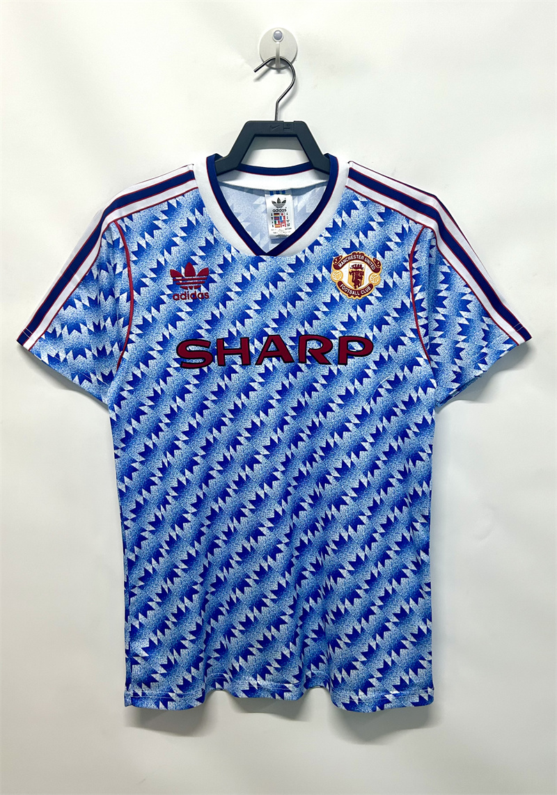 1990/1992 Retro Manchester United Uit Voetbalshirt 1:1 Thaise kwaliteit