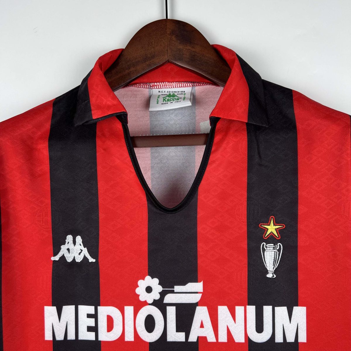 1989/1990 Rétro AC Milan Domicile Maillot de football Qualité thaï 1:1 – Image 4