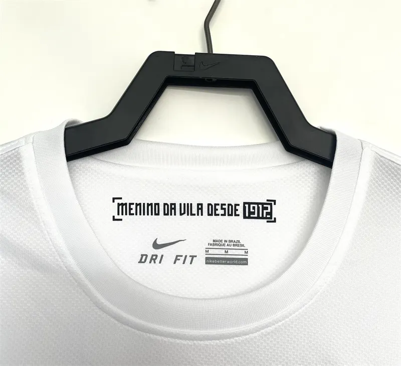 2012 Retro Lange mouw Santos Thuis Voetbalshirt 1:1 Thaise kwaliteit - Afbeelding 4