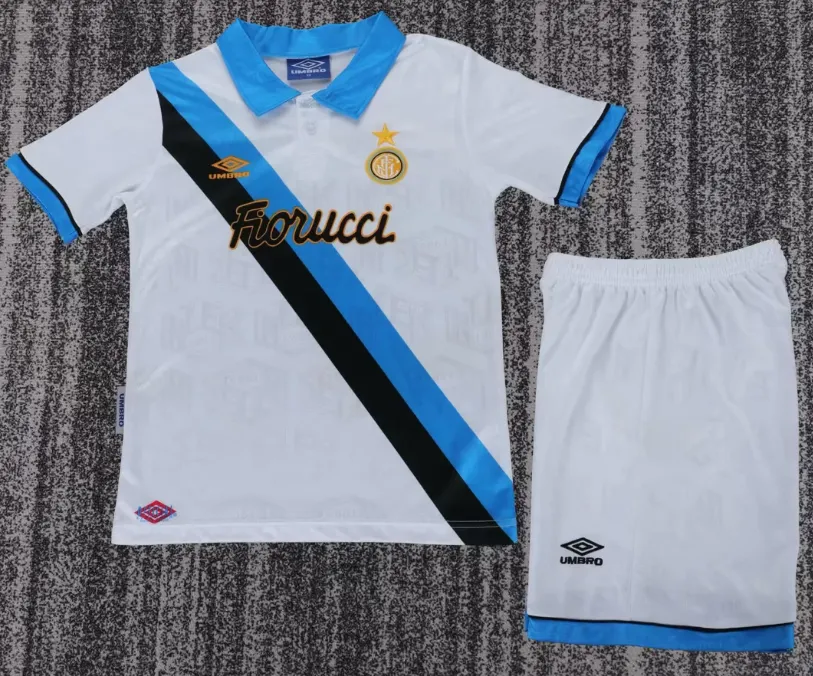 1994/1995 Retro Inter Milan Auswärts Fußballtrikot 1:1 Thai-Qualität Kindergröße