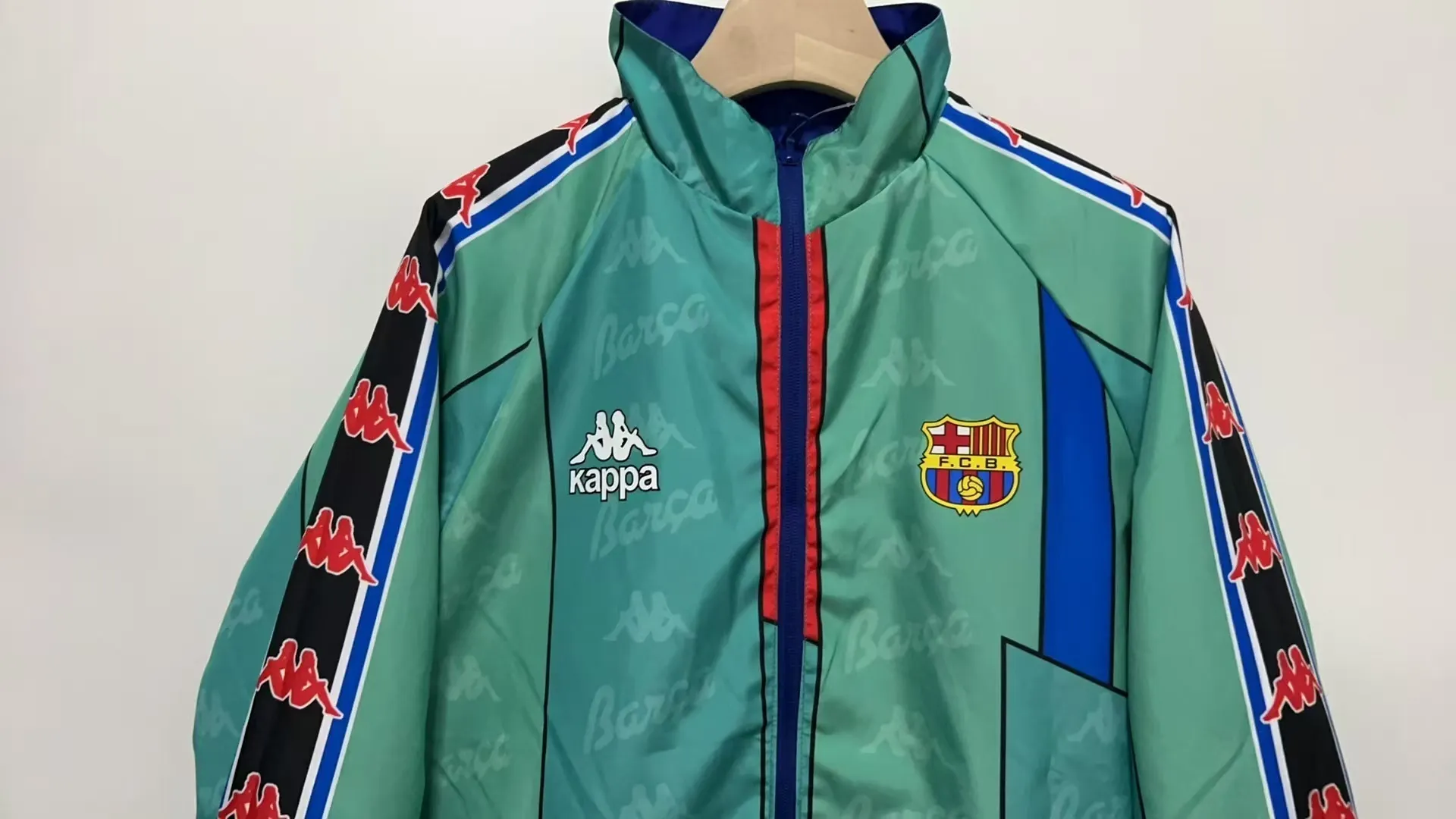 1996/1997 Retro Barcelona Reversible Chaqueta cortavientos Camiseta de fútbol Calidad tailandesa 1:1 - Imagen 10