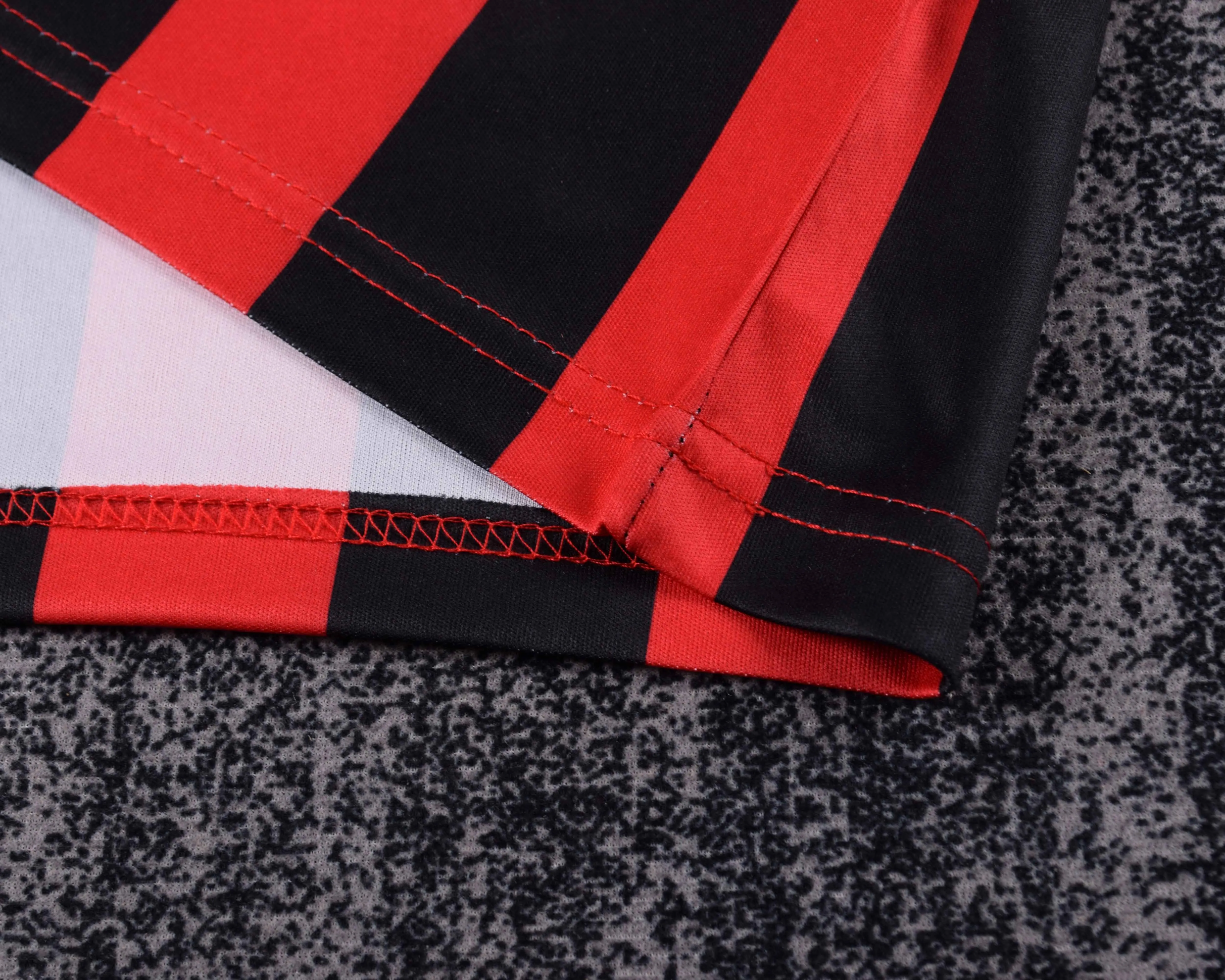 1990-1991 Retro AC Milan Casa Maglia da calcio Qualità thai 1:1 Taglia bambino - immagine 7