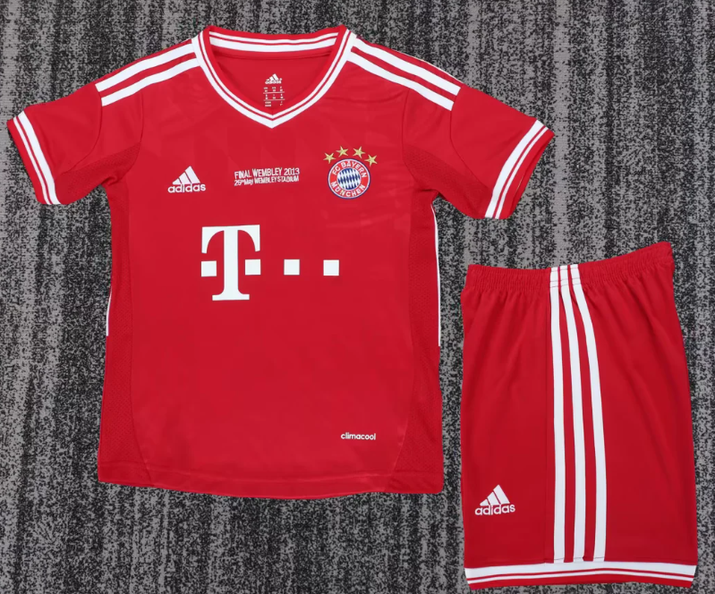 2013/2014 Retro Bayern Munich Heim Fußballtrikot 1:1 Thai-Qualität Kindergröße