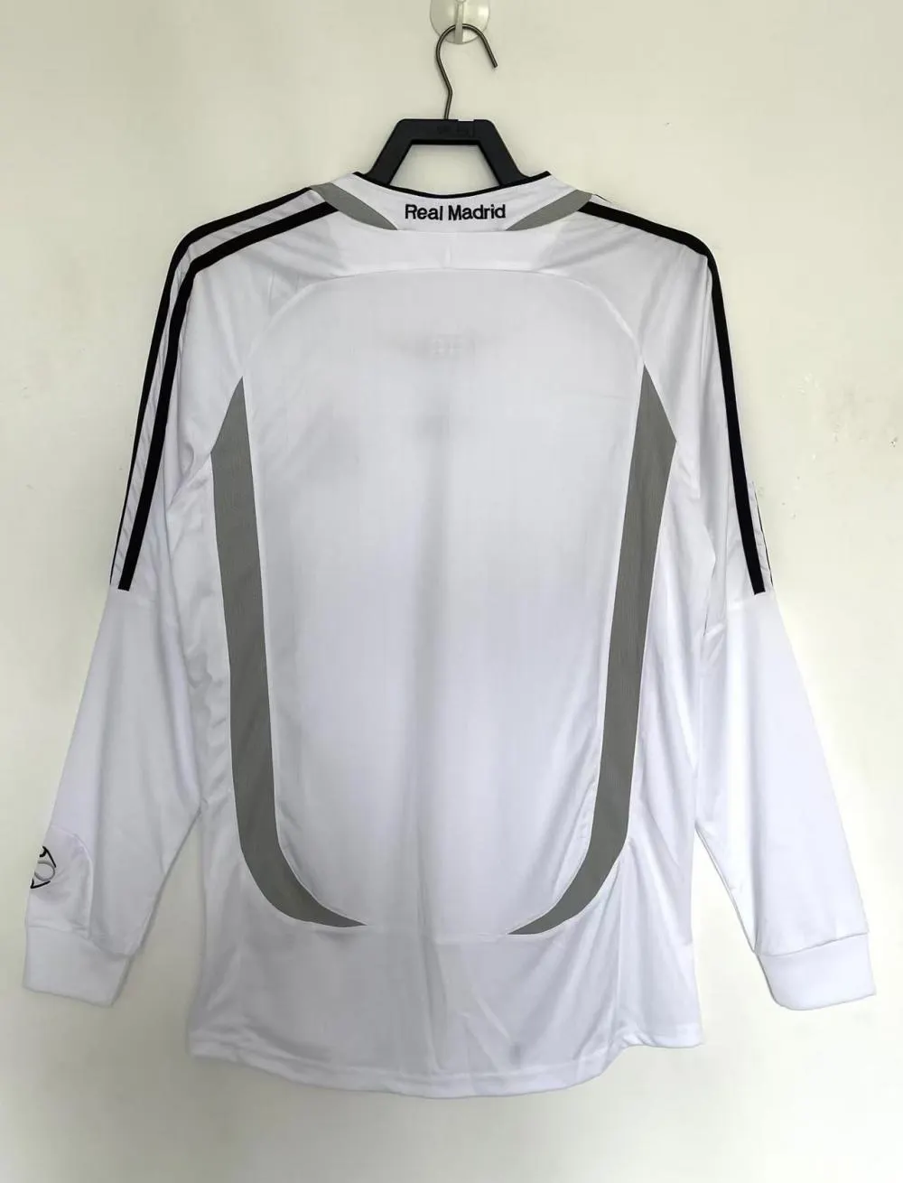 2006/2007 Retro Długi rękaw Real Madrid Domowa Koszulka Jakość tajska 1:1 - obrazek 2