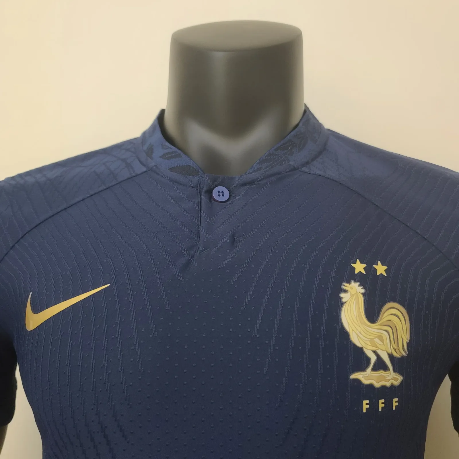 2022 FIFA Dünya Kupası Oyuncu versiyonu Fransa İç saha Futbol forması - Görsel 4