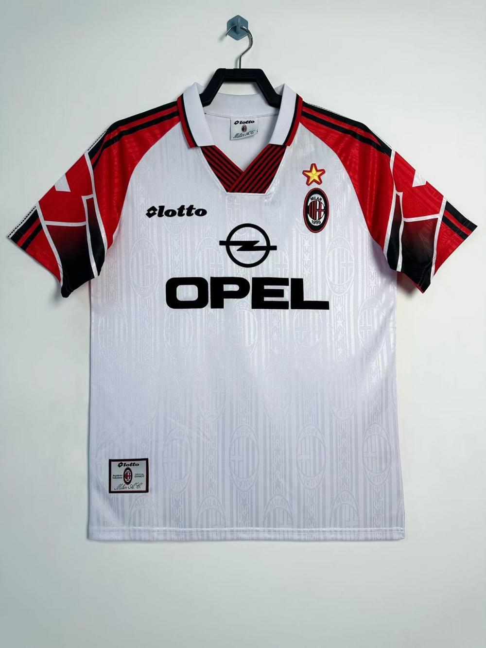 1997/1998 Ретро AC Milan Специальное издание Белый Футбольная футболка Тайское качество 1:1