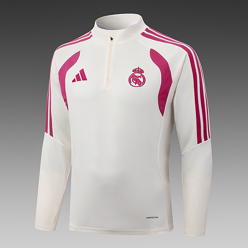 2026/2027 Real Madrid Niebieski Dres treningowy na półzamek Pale Żółty Koszulka piłkarska Jakość tajska 1:1 Zestaw - obrazek 5