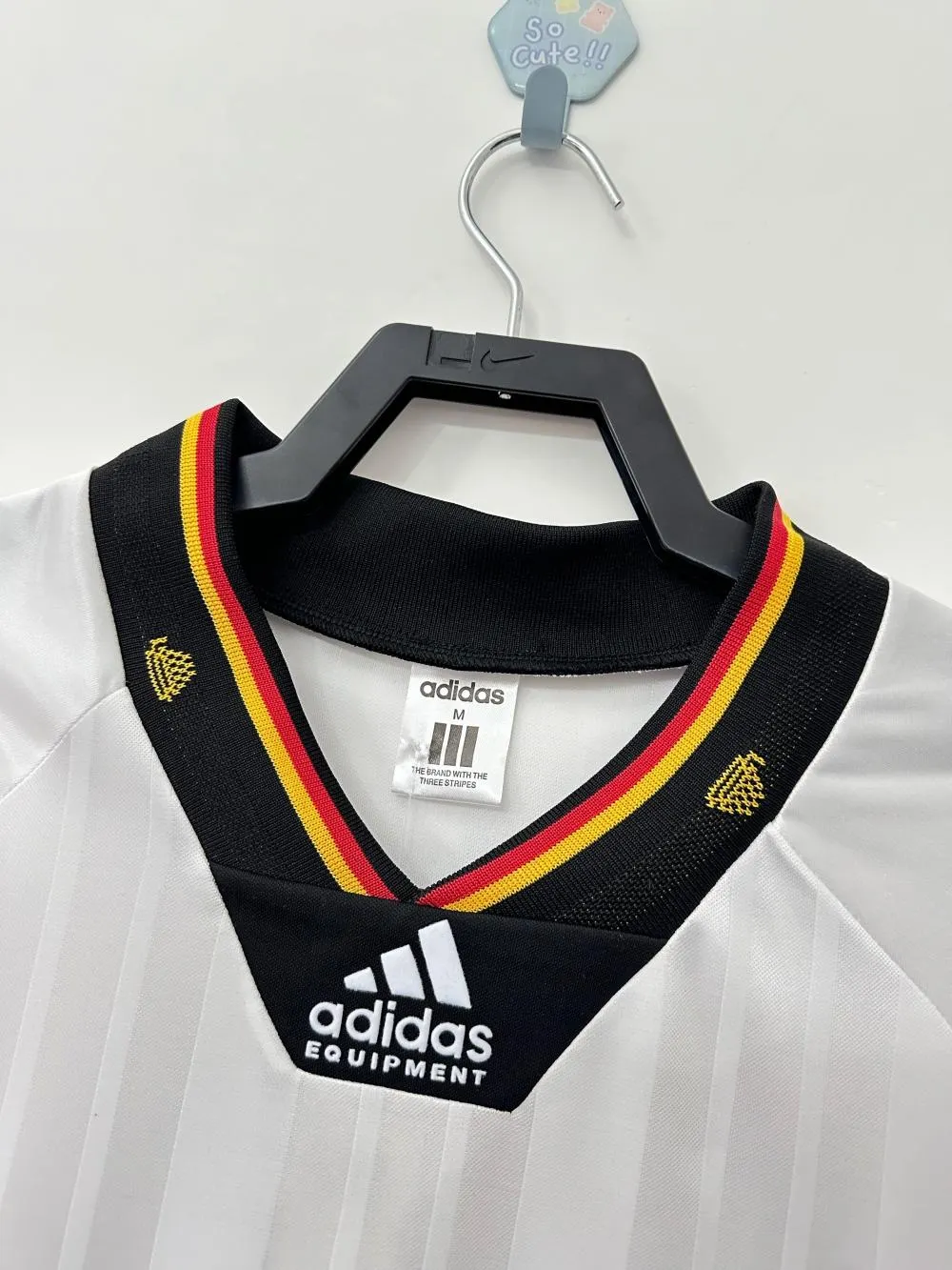 1992 Retro Fußballtrikot Deutschland Heim – Bild 7