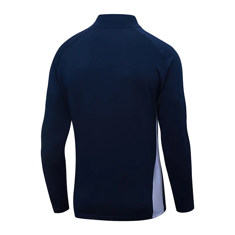 2025-2026 Real Madrid Retro Royal blue Half-Pull Training Suit Football Shirt 1:1 Thai Quality Set - Image 4