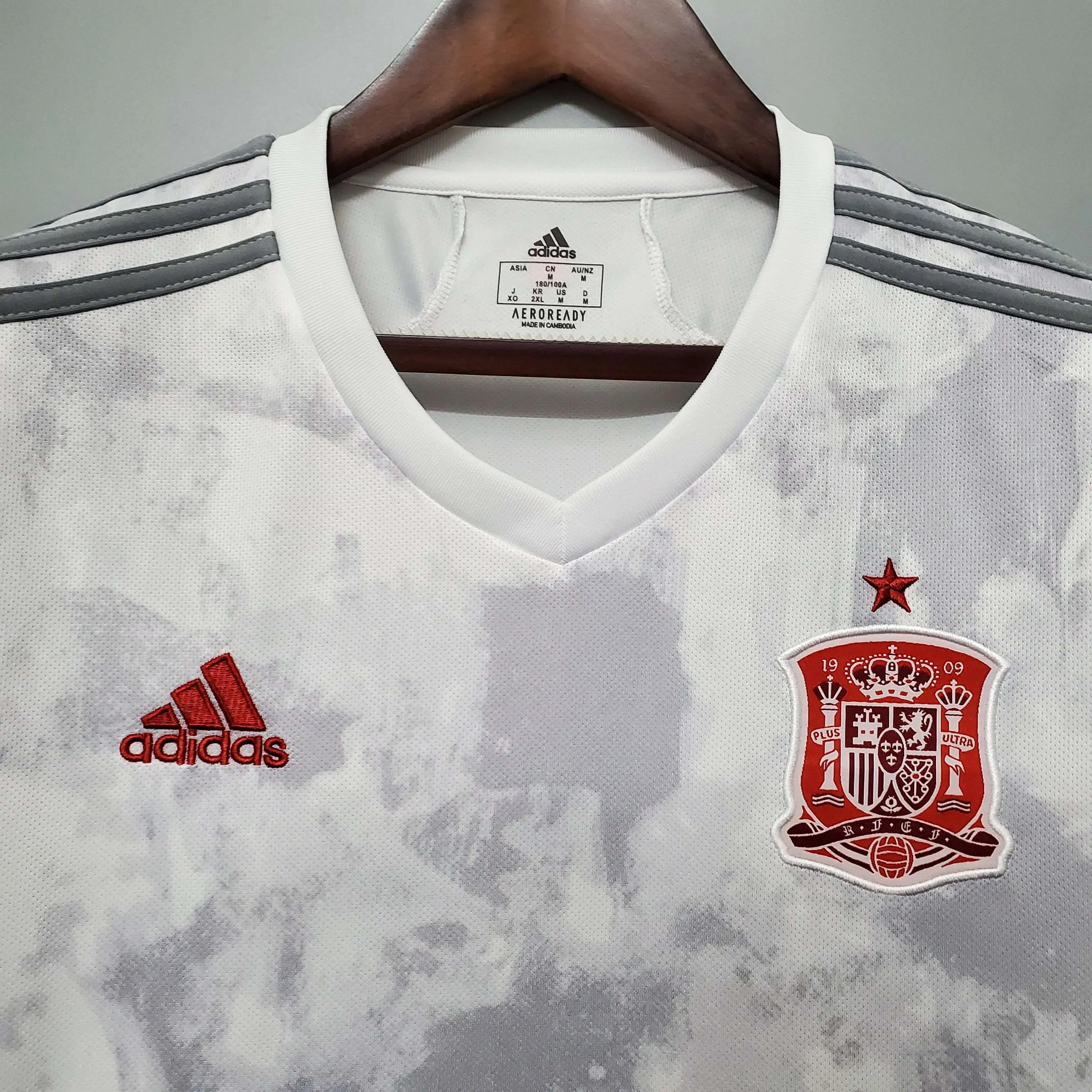 Futbol Forma İspanya 2020 Beyaz Deplasman - Görsel 3